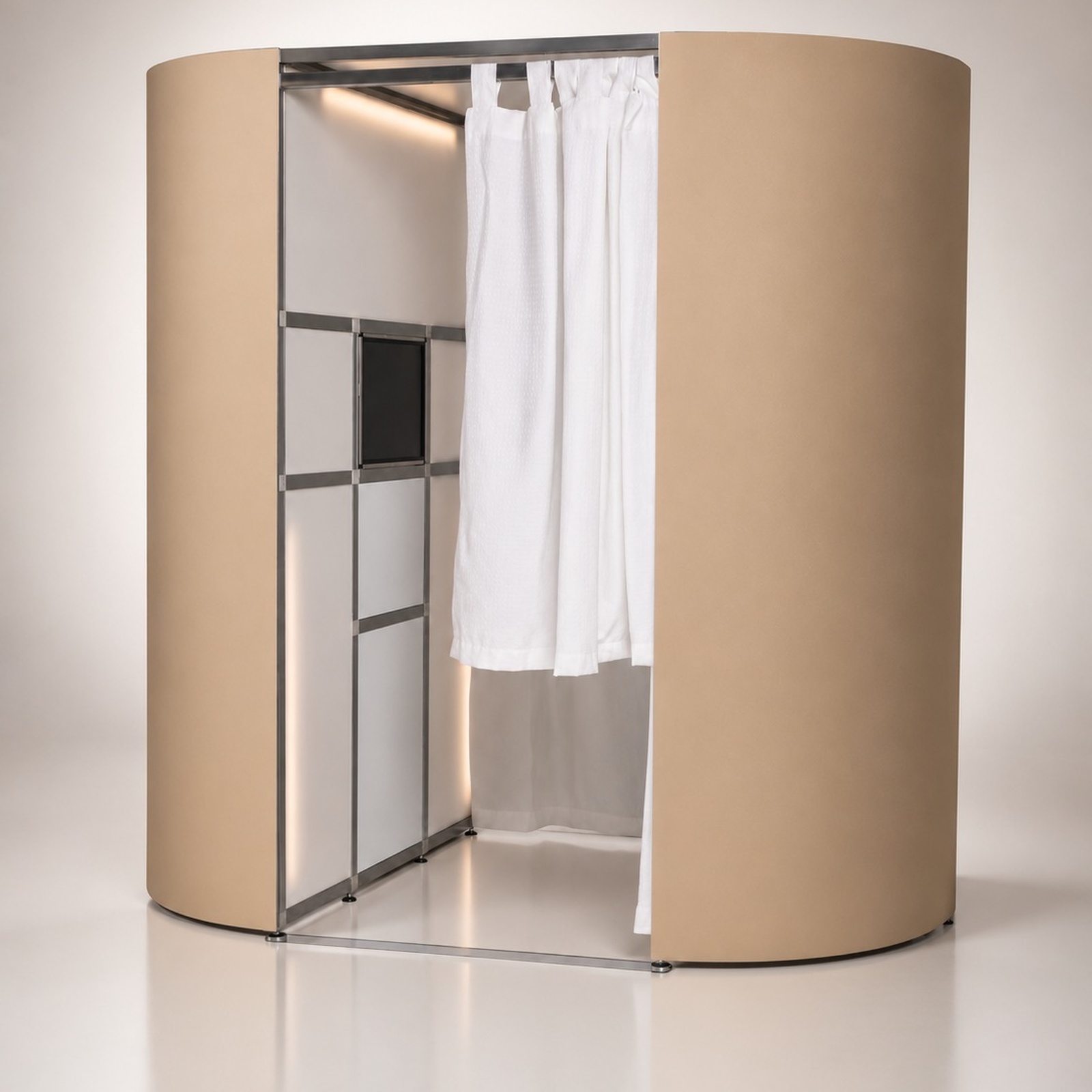 Oval Studio is a private enclosed DSLR photo booth with controlled lighting, instant professional prints and a classic guest experience.